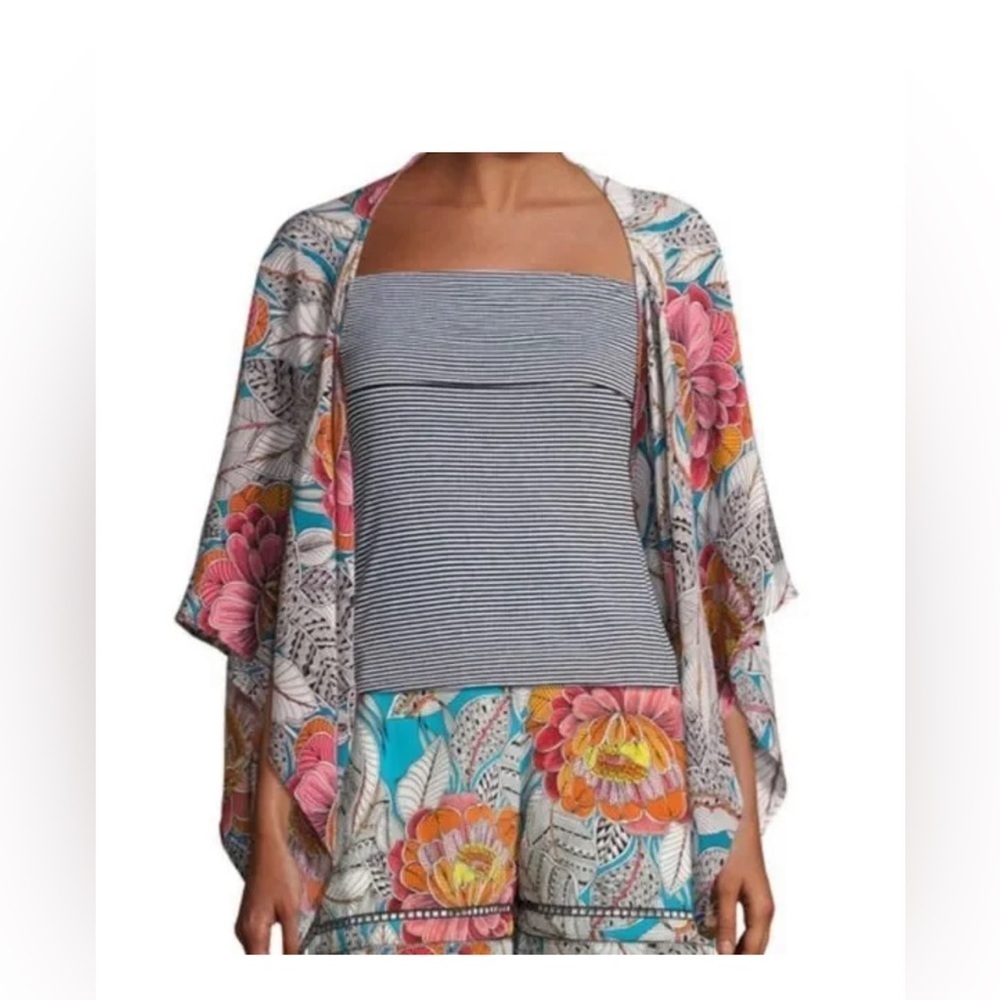 Trina Turk Silk Floral San Simeon kimono | M/L
